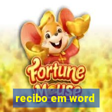 recibo em word