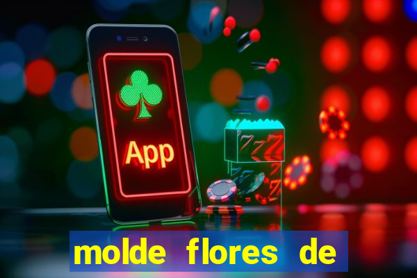 molde flores de papel para imprimir