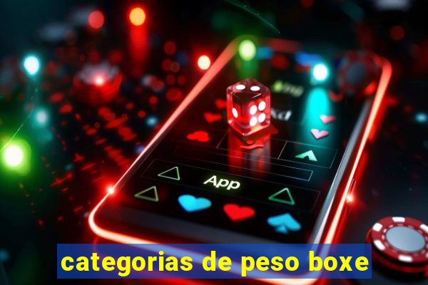 categorias de peso boxe