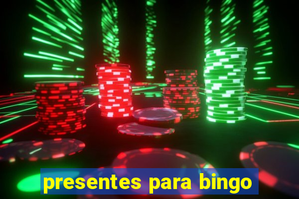 presentes para bingo