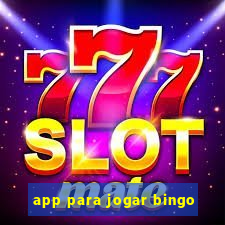 app para jogar bingo